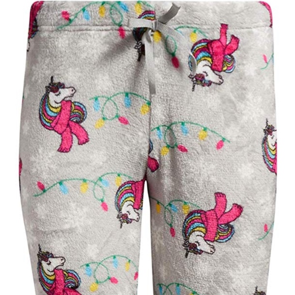 Unicorn Plush Lounge Pajama Pants NWT - Picture 6 of 9